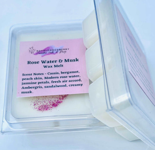 Rose Water and Musk Wax Melt | Wax Tart | Gift Idea