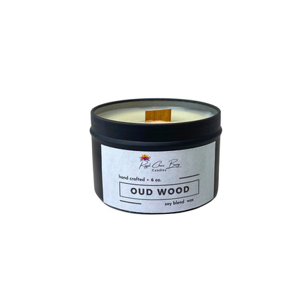 Oud Wood | Wood Wick | Candle | Soy Blend |Gift Ideas